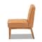 Baxton Studio Arvid Mid-Century Modern Tan Faux Leather and Walnut Brown Finished Wood Dining Chair 175-10838-Zoro - alternate 9